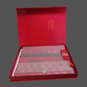 Only love elegantly stunning scarf or shawl red and black color